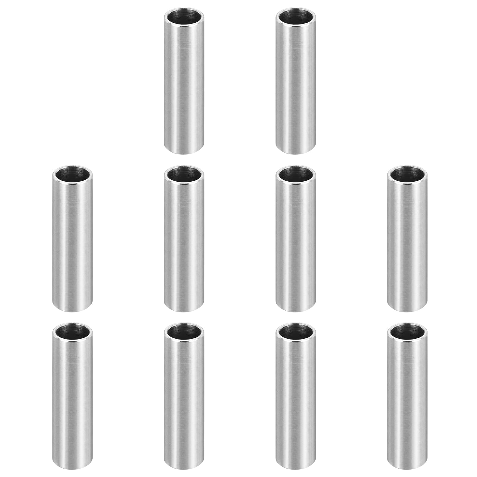 PATIKIL M8 Stainless Steel Spacers, 12Pcs Metal Spacer 8mm ID x 10mm OD x 40mm L Screw Standoff for 5/16" or M8 Screw