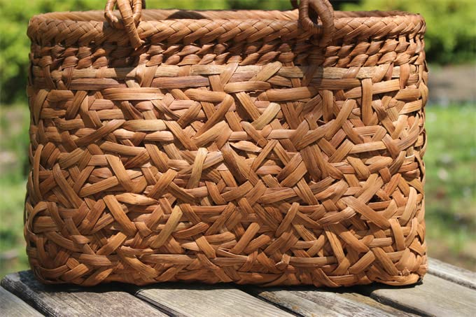 Amazon.co.jp: 籠 山葡萄 かごバッグ 乱れ編 巾着と中布付き