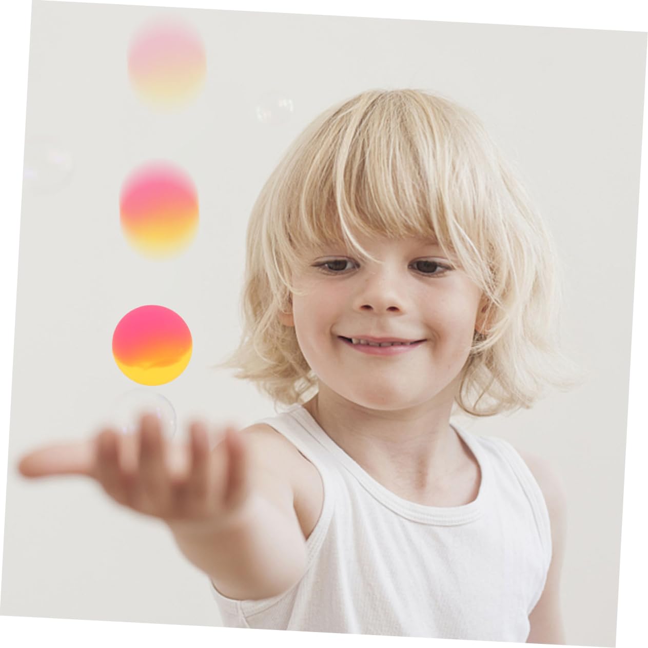 Toyvian 18 Palline di Gomma Rimbalzanti per da 45 Mm Palline Rimbalzanti Multicolori Bomboniere per Feste di Natale Parchi Giochi All'Aperto Premi Scolastici Premi in Classe