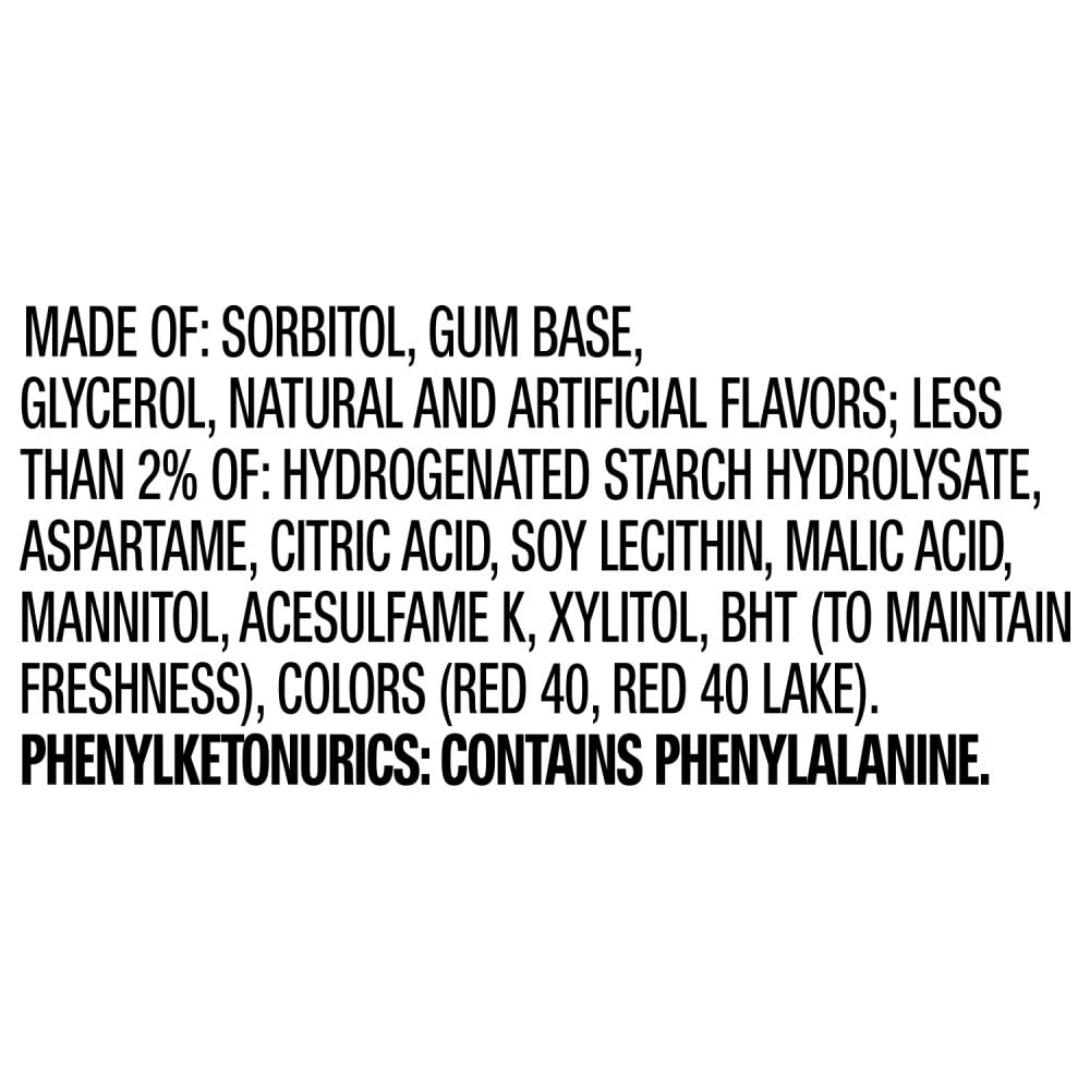 ORBIT Strawberry Sugar Free Chewing Gum Individually Wrapped, Bulk Packs of Gum, 14 Count (Pack of 24)