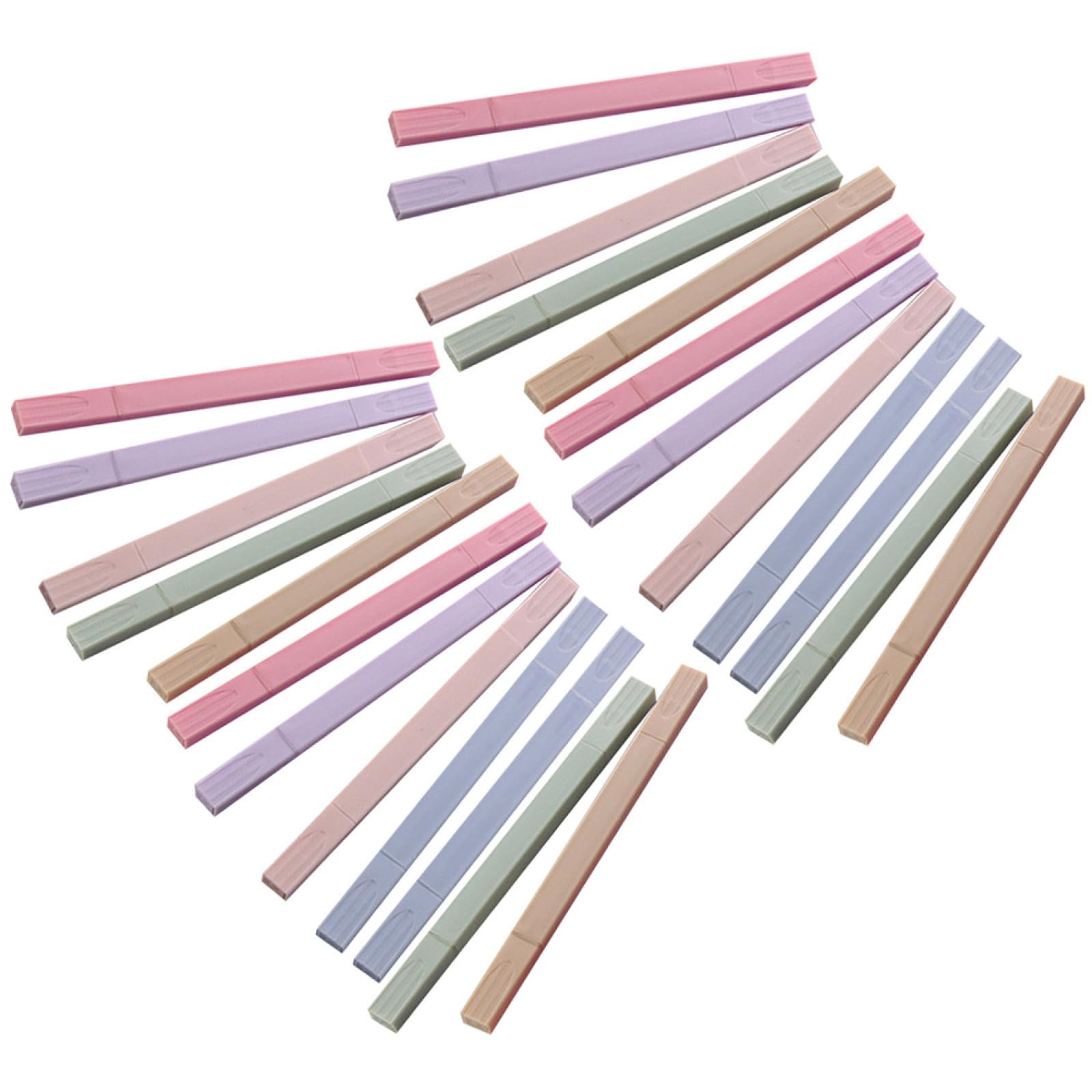 HOMSFOU 24pezzi Evidenziatori Portatili Doppia Estremità Di Penne Colorate Per Scrapbooking Uso Domestico e Scolastico Pigmenti Base d Acqua Duraturi e Colori Intensi