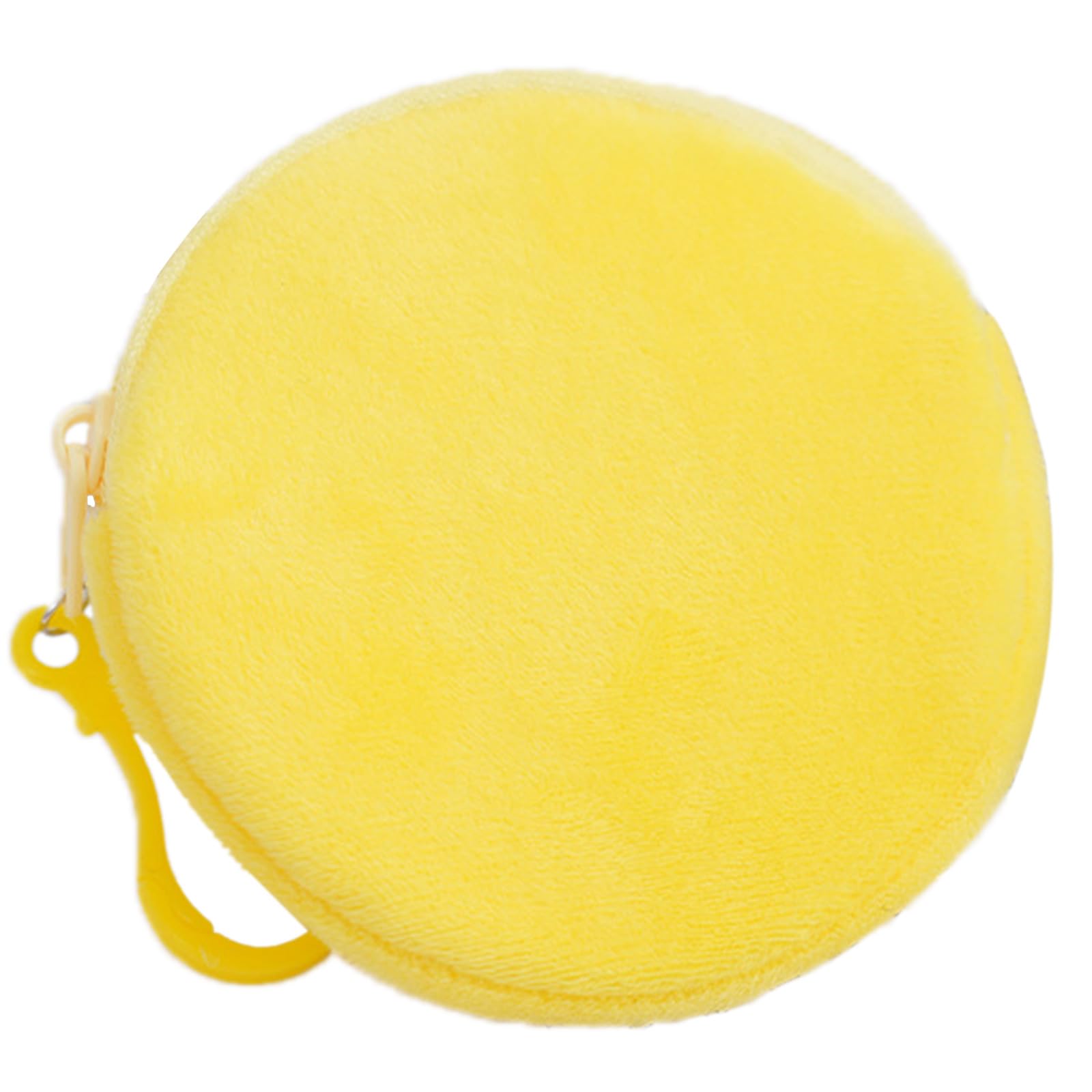ZEPFJHE Candy Colored Wallet Keychain Colorful Round Coin Purse Keyring Soft Fabric Storage Bag Ornament for Daily Use Round Coin Purse Keyring