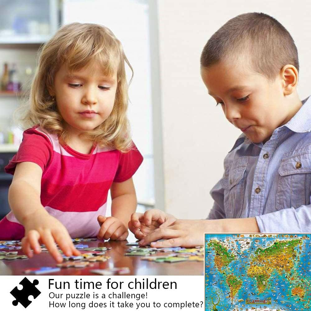 Puzzle 1000 Pezzi Animali Del Mondo, 70x50 Cm, In Cartone Riciclabile, Per Adulti E Bambini - 2