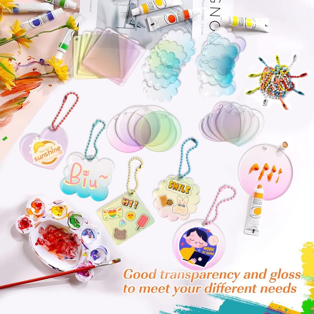 カラフルアクリルキーホルダー