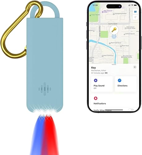 PAPASAFETY Dispositivos de autodefensa 3 en 1 para mujeres y hombres, alarmas de 130 dB y luz estroboscópica LED y buscador de llaves, llavero de