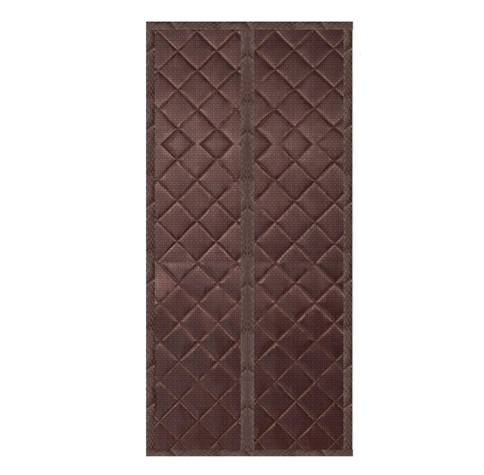 LuoAXINN Thermal Door Curtain Magnetic Insulated Door Curtain For Winter Thick Warm Home Kitchen Living Room Bedroom Doorways Divider Partition(Brown,80x210cm-1.5kg)