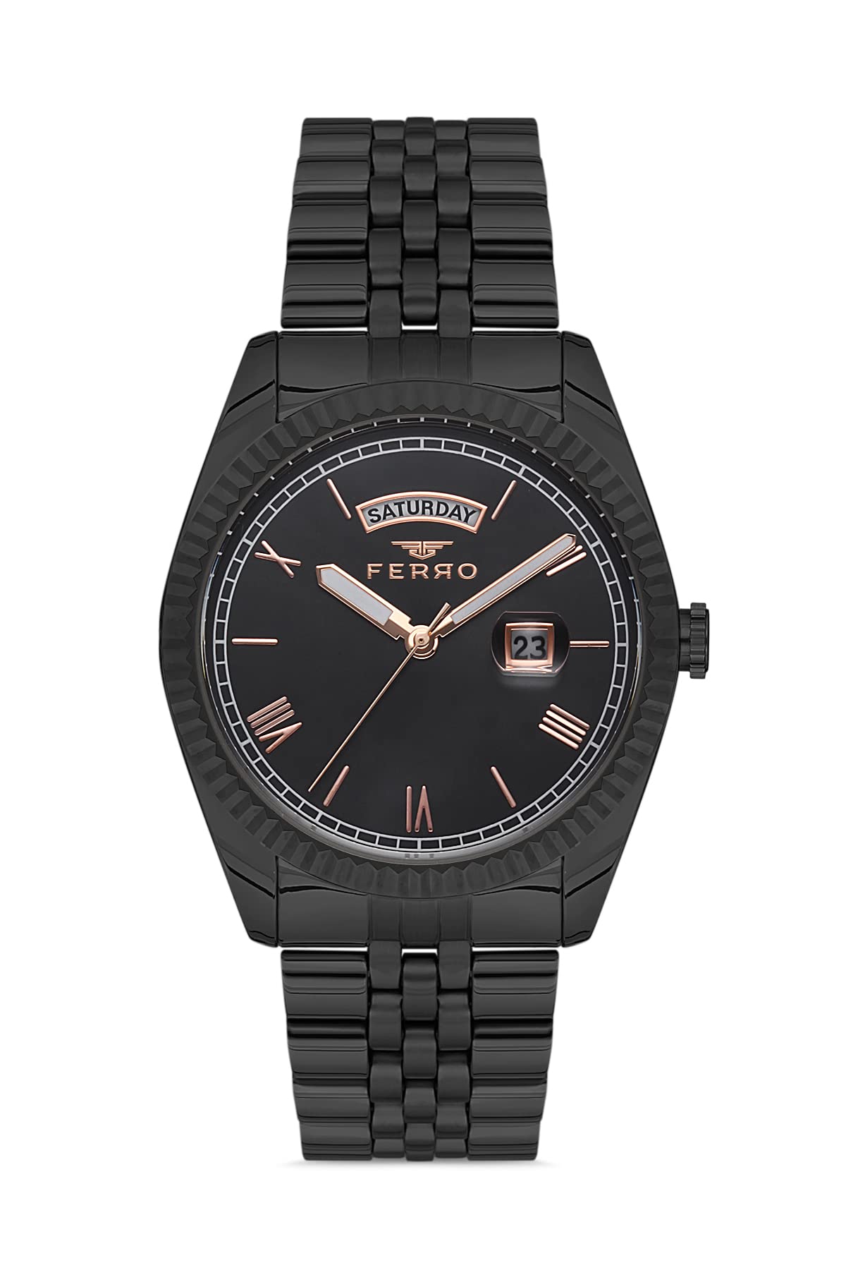 Ferro Analog Black Dial Mens Watch-F11130A-G (B09RWKSLFY) Amazon Price History, Amazon Price Tracker