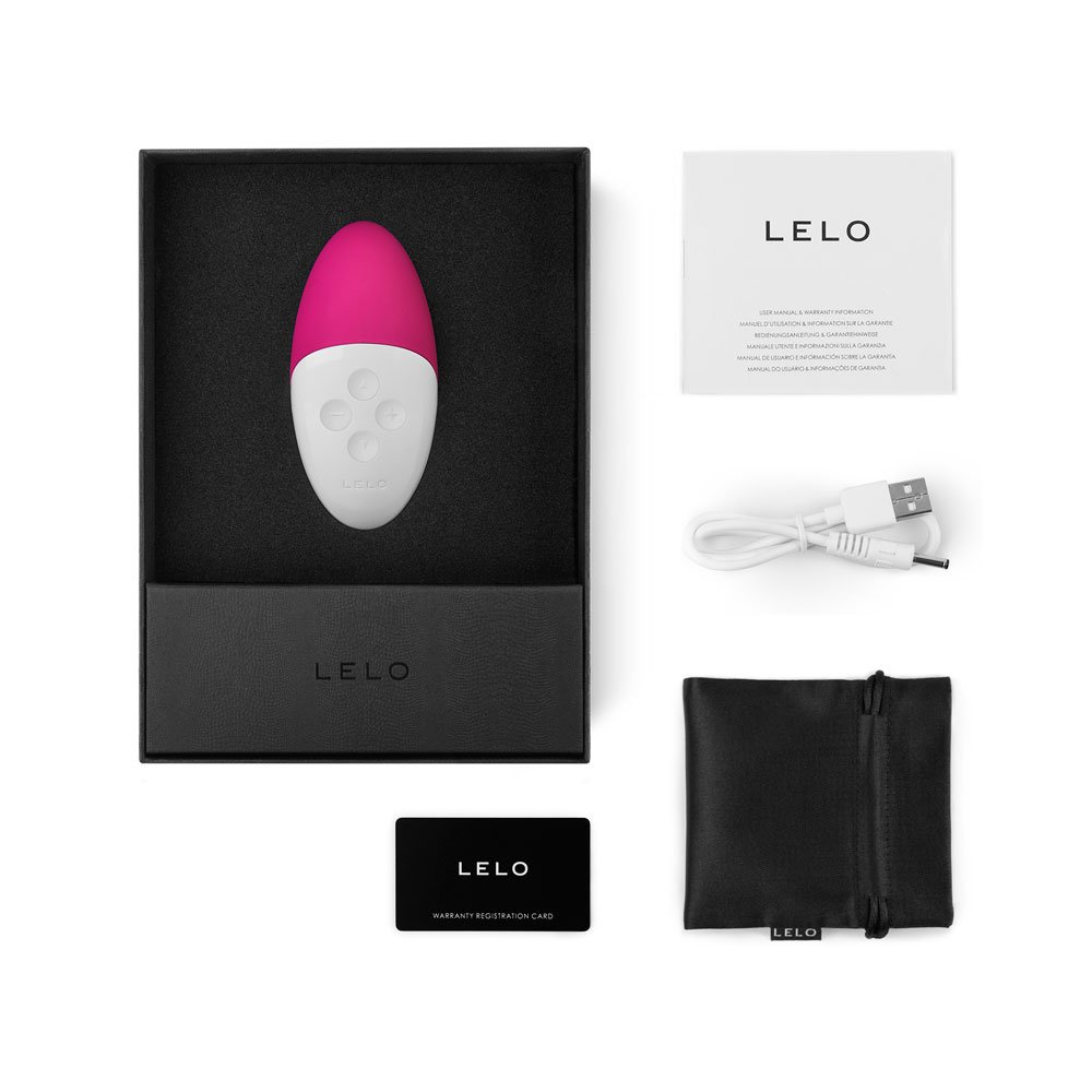 LELO SIRI 2, Cerise Vibratore clitorideo, Massaggiatore esterno donna sensibile al suono - Dimensioni compatte, ottima potenza