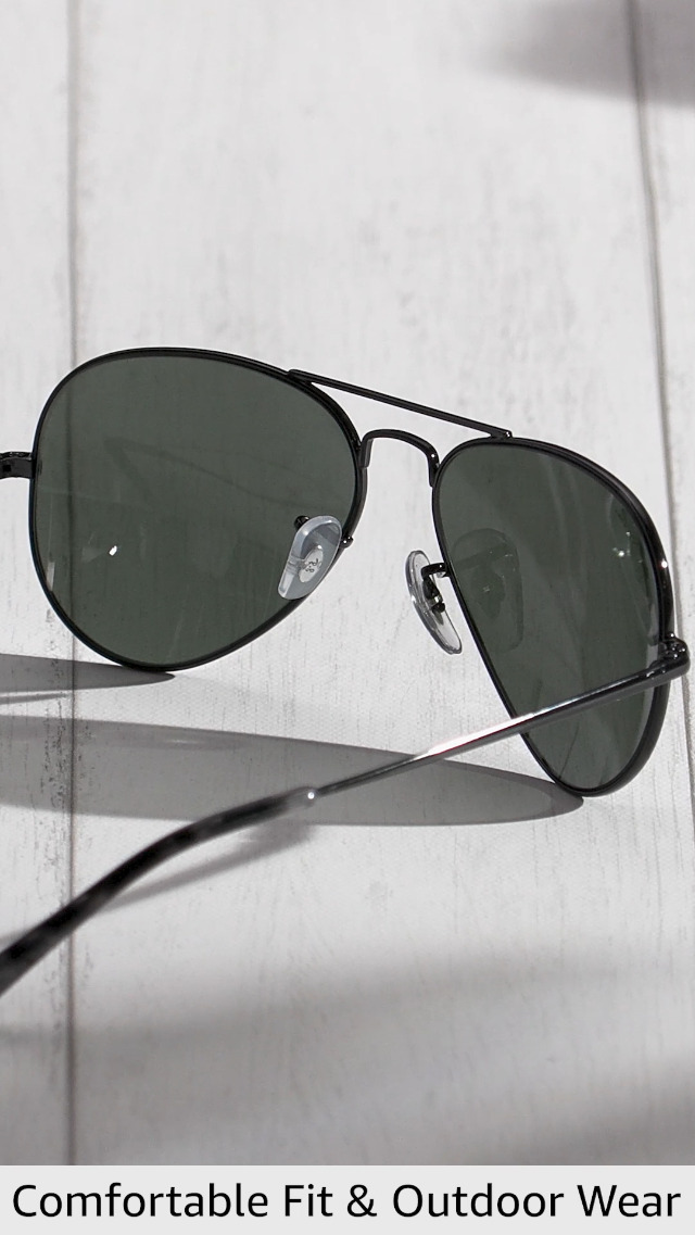 Amazon.com: Ray-Ban Unisex RB3689 Aviator Metal II Aviator