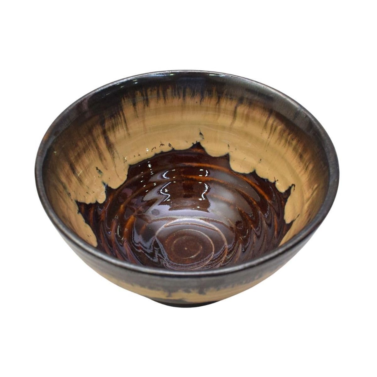 Tarang Arts Ceramic Handmade Soup Bowl | Decorative Ceramic Bowl Safe from Microwave/Dishwasher | Bowl for Snacks, Rice, Salad, Dips & Soup (3x5x5 Inch)