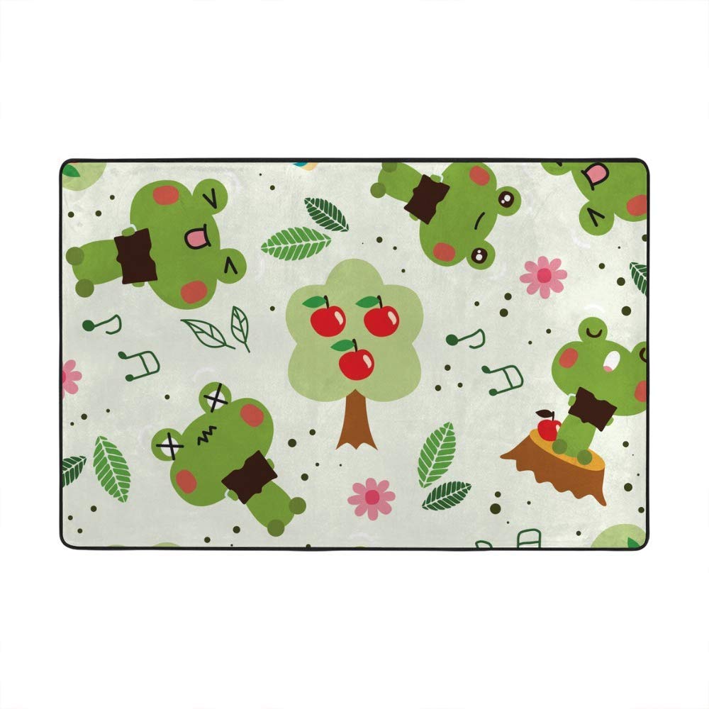 Tapis enfant grenouille chantante pour égayer le salon et créer un coin lecture ludique