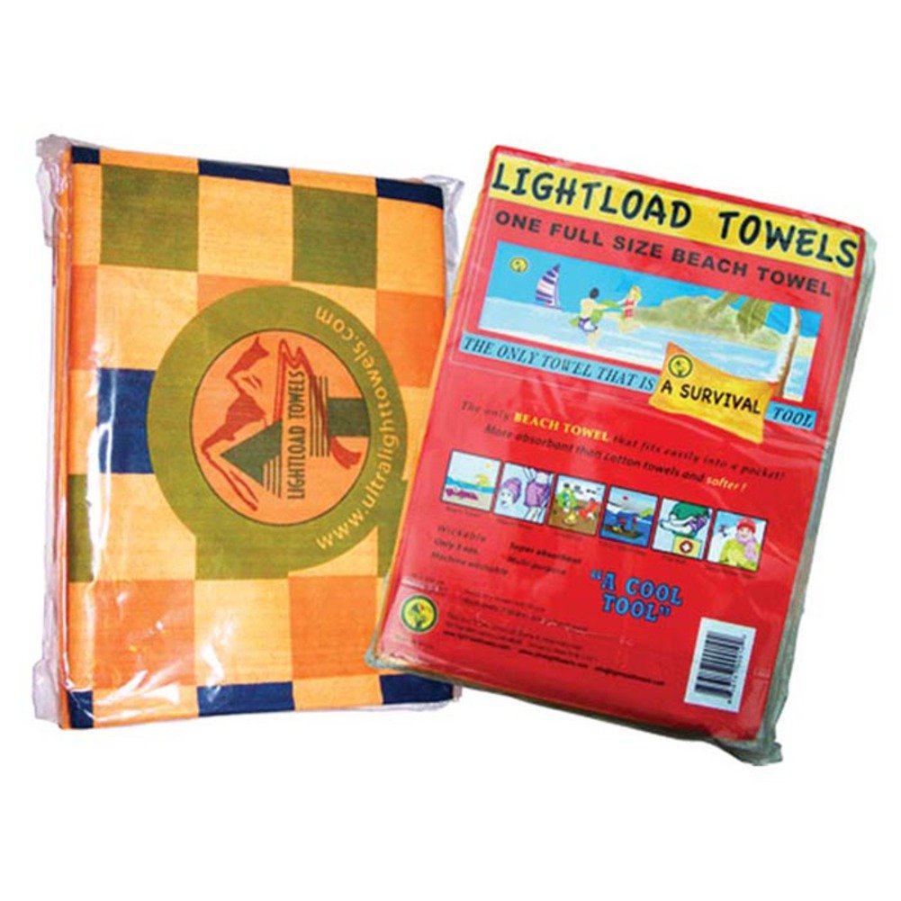 Lightload Full Size Beach Towel Non Compressed 5 oz Super Ab