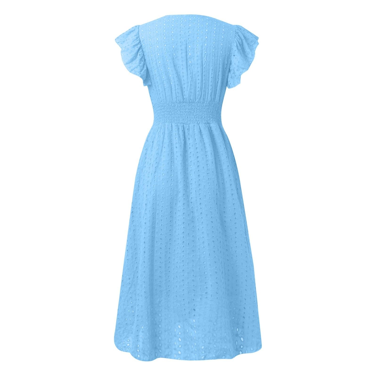 uxxnjfg Vestidos De Fiesta Mujer Elegantes Boho Ropa Verano Vestido Elegante Sin Mangas Ceremonia Coctel Ropa Fiesta Primavera Dresses for Women