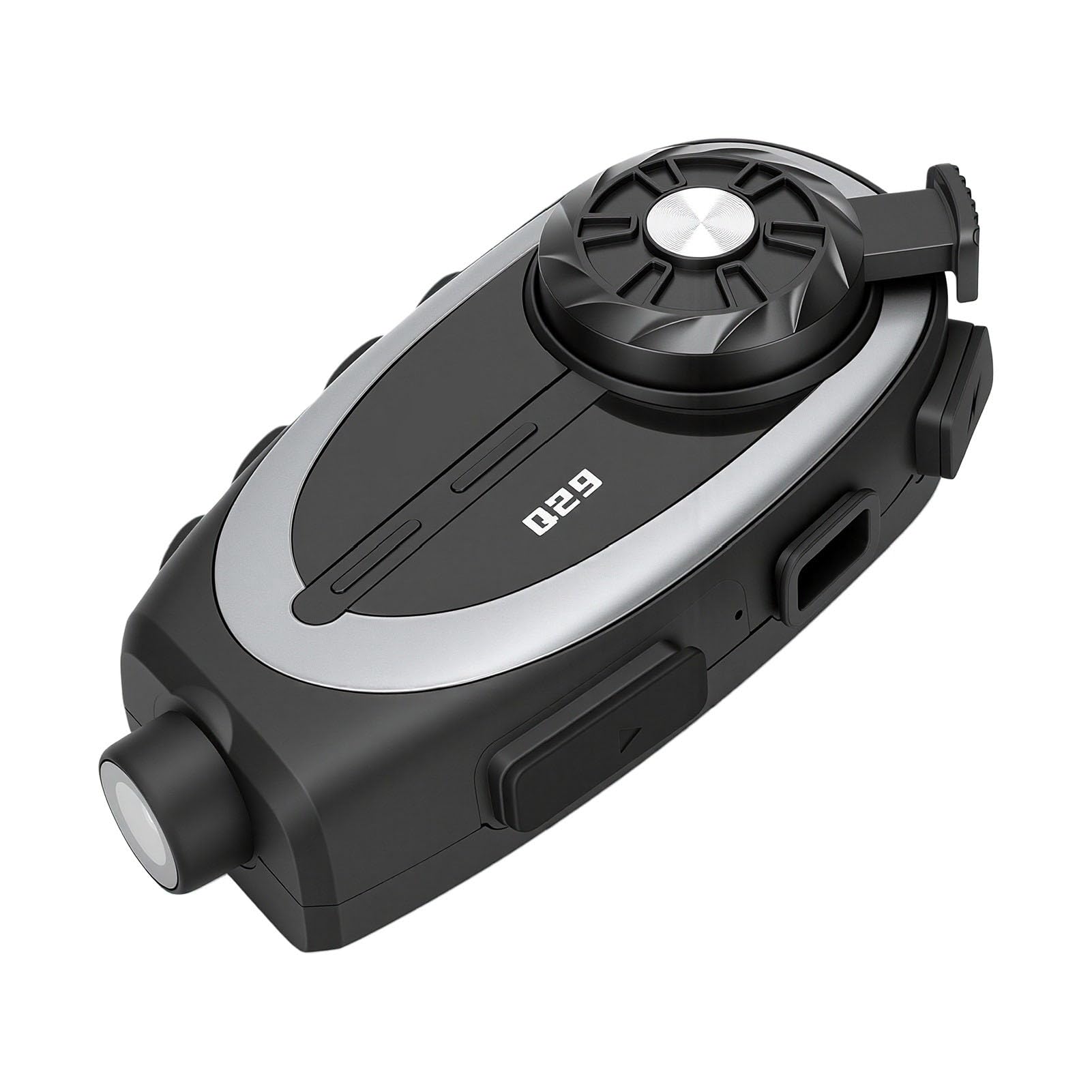 Tangxi Auricolare Bluetooth per Casco da Moto con Fotocamera, Riduzione del Rumore Resistente All'acqua IPX6 per Tutti i Caschi