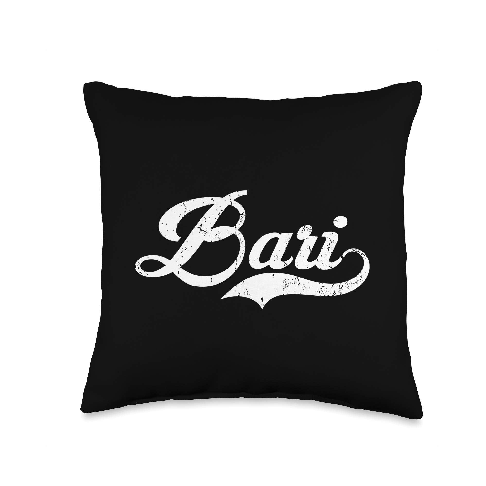 Italy Vintage Cities Co. Bari Italy City Vintage Design-Cool Old School Style Throw Pillow, 16x16, Multicolor