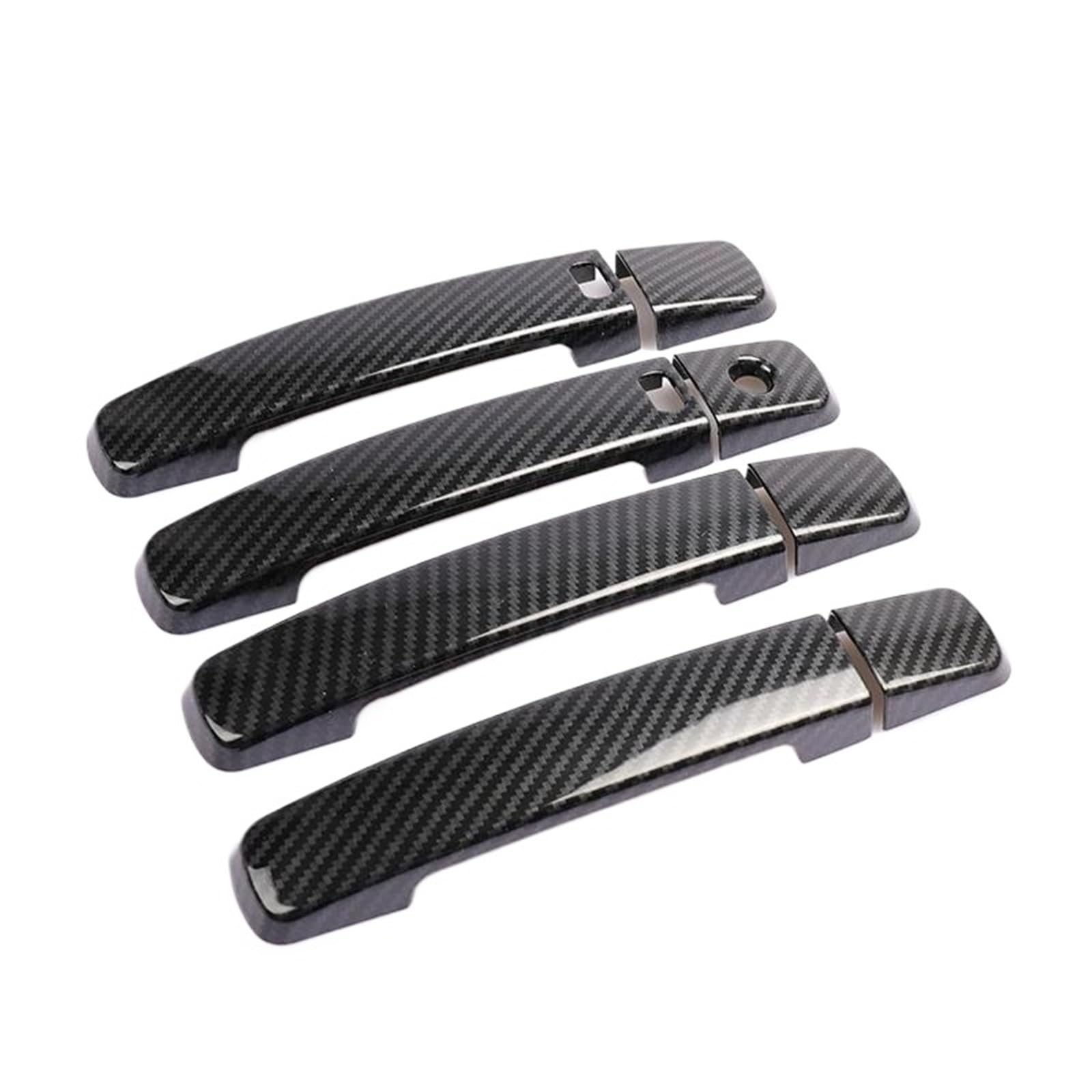 Zhqdrcy Carbon 2 Buttons Door Open Handles For Nissan For Qashqai For J10 2007 2008 2009-2013 Car Door Handle Cover