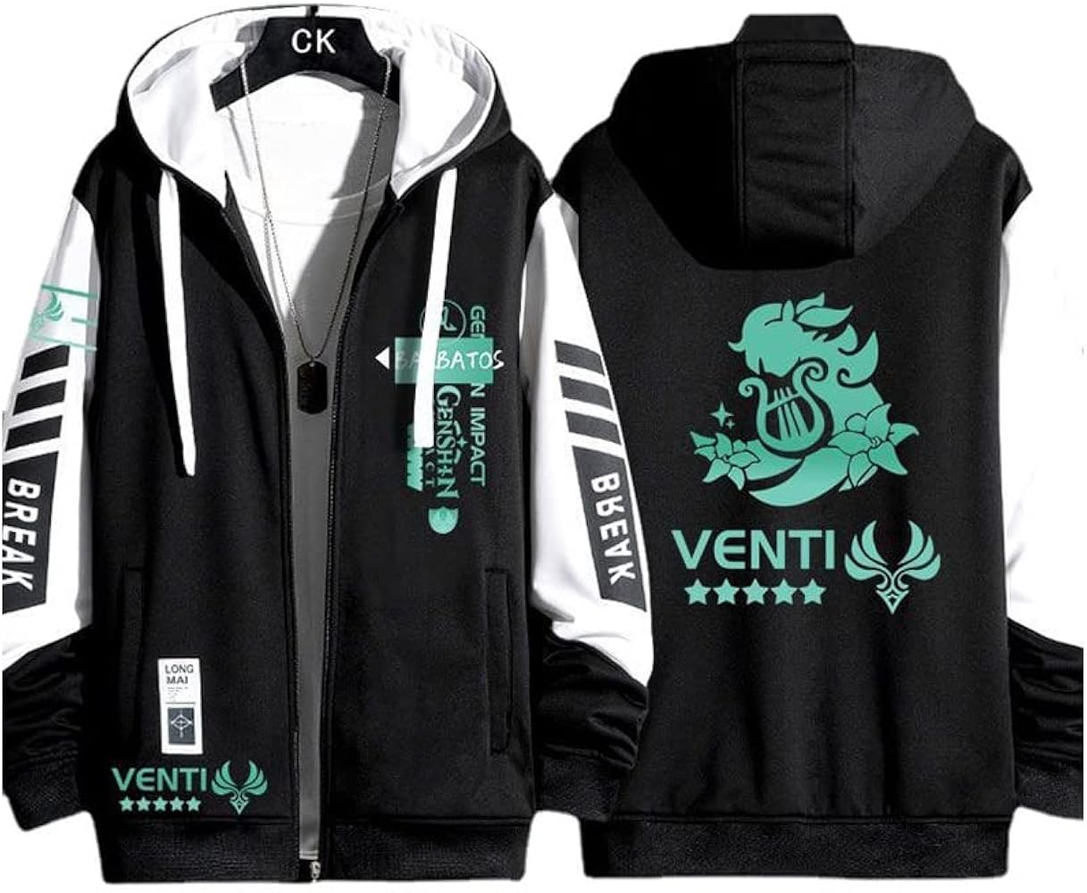 Amazon.co.jp: [REENEW] 原神 パーカー ウェンティ印象パーカー