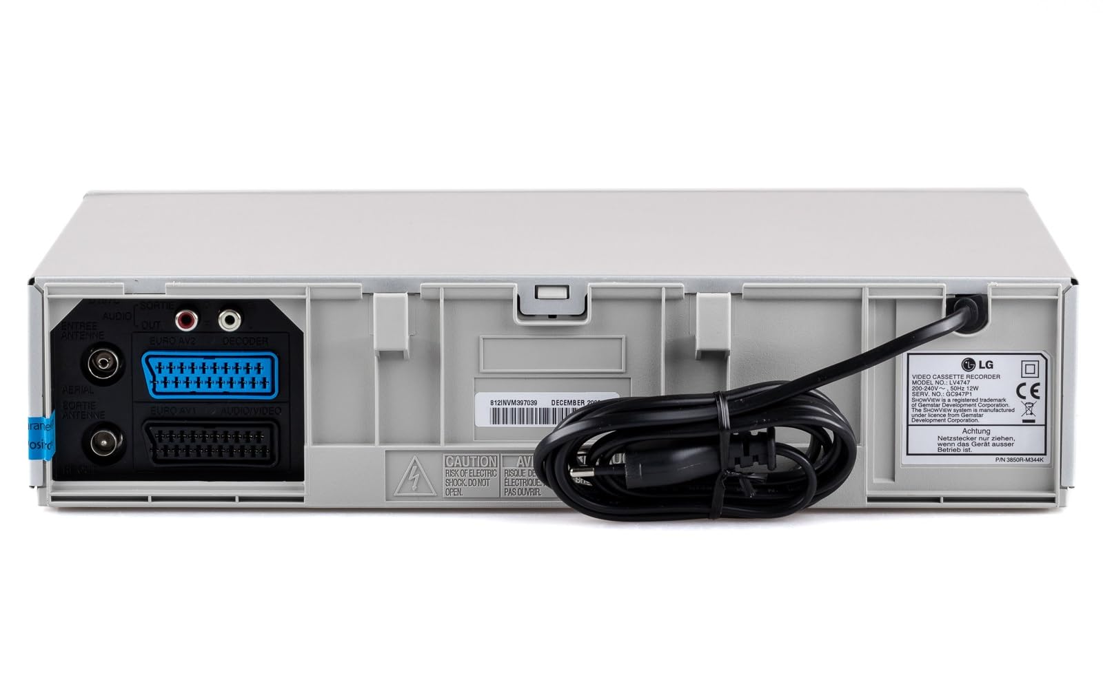 LG LV-4747 HiFi-Videorekorder Silber