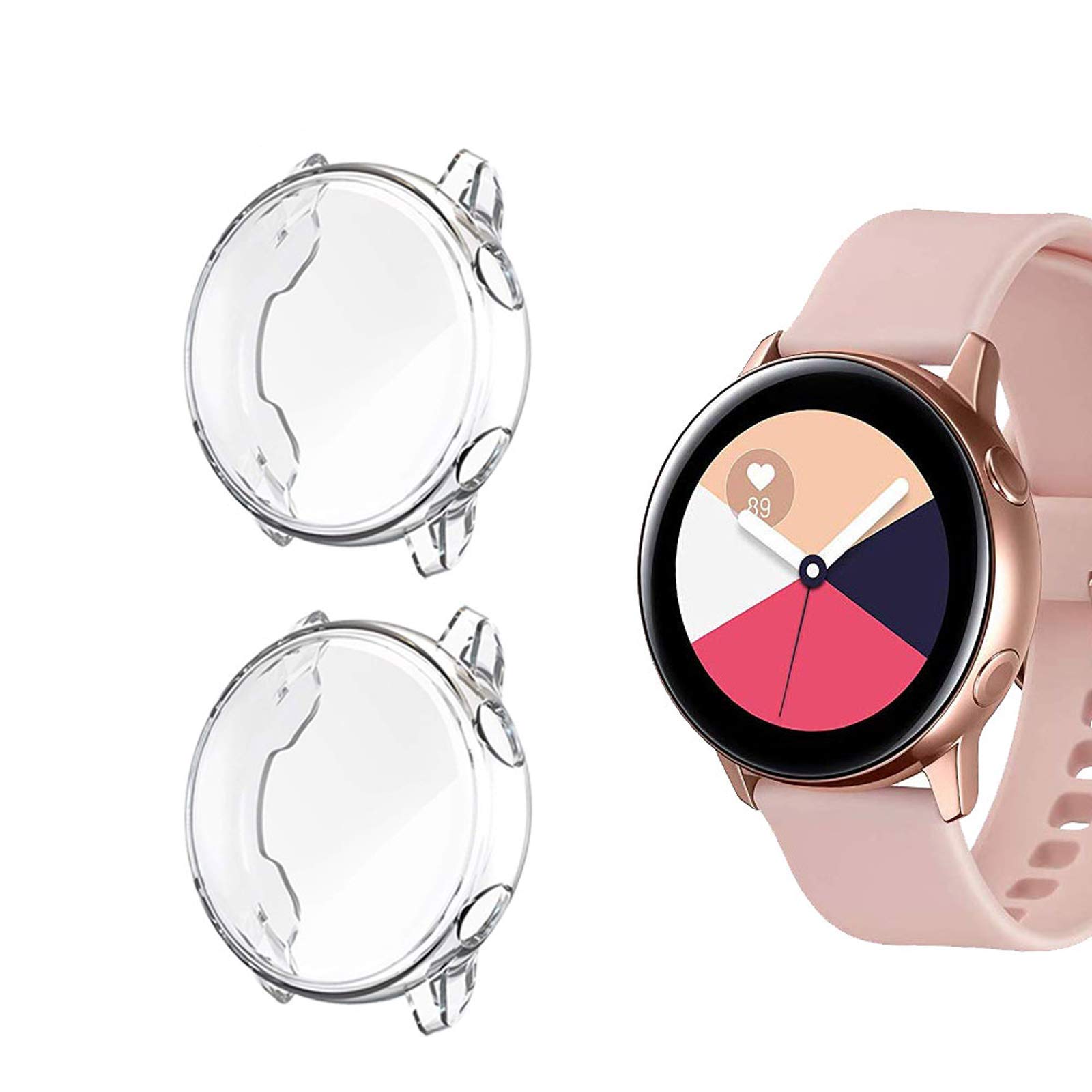 (6-Pack) KPYJA for Samsung Galaxy Watch 4 Screen Protector 44MM, All-Around TPU Anti-Scratch Flexible Case Soft Protective Bumper Cover for Galaxy Watch 4 Smartwatch (42mm)