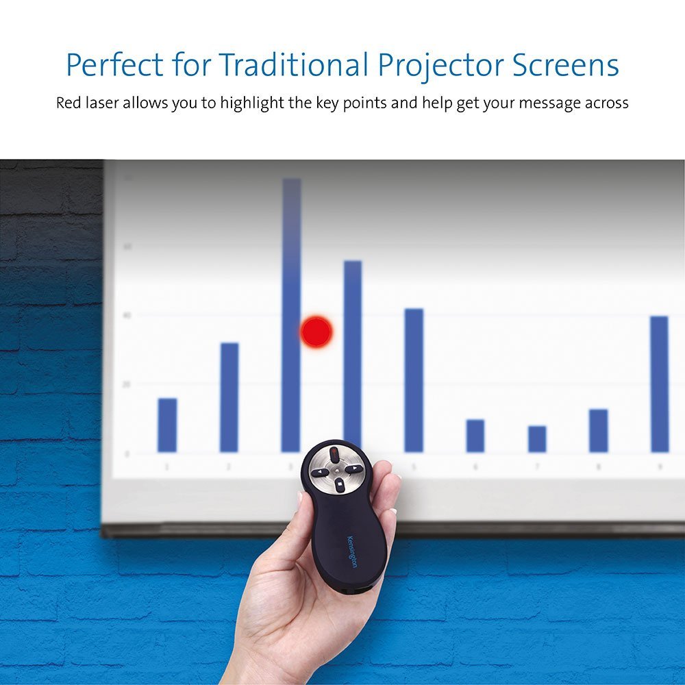 Kensington Wireless USB Presentation Clicker with Red Laser Pointer