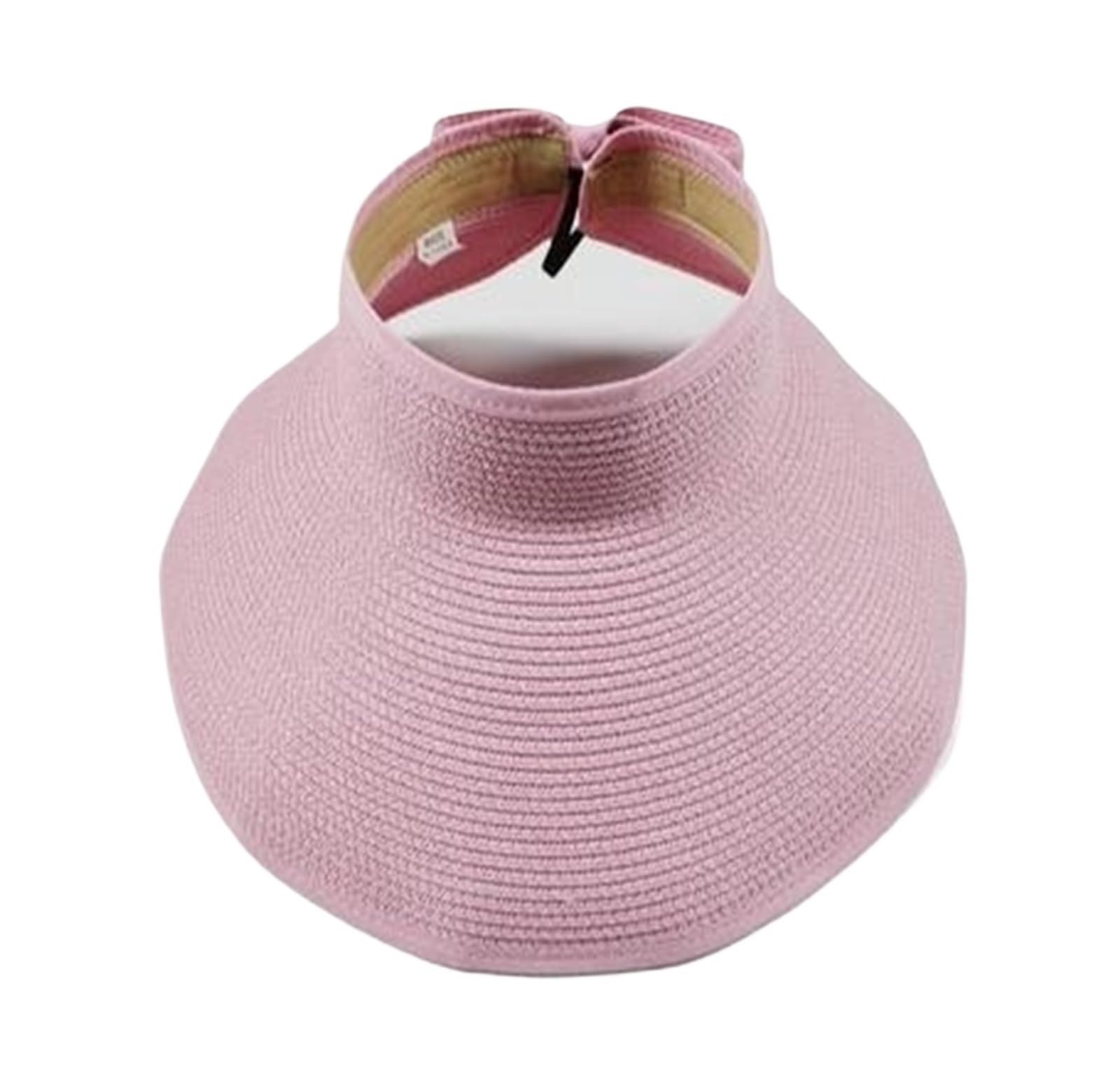 Visera de paja plegable for mujer - Sombrero sol ala ancha for playa y uso al aire libre