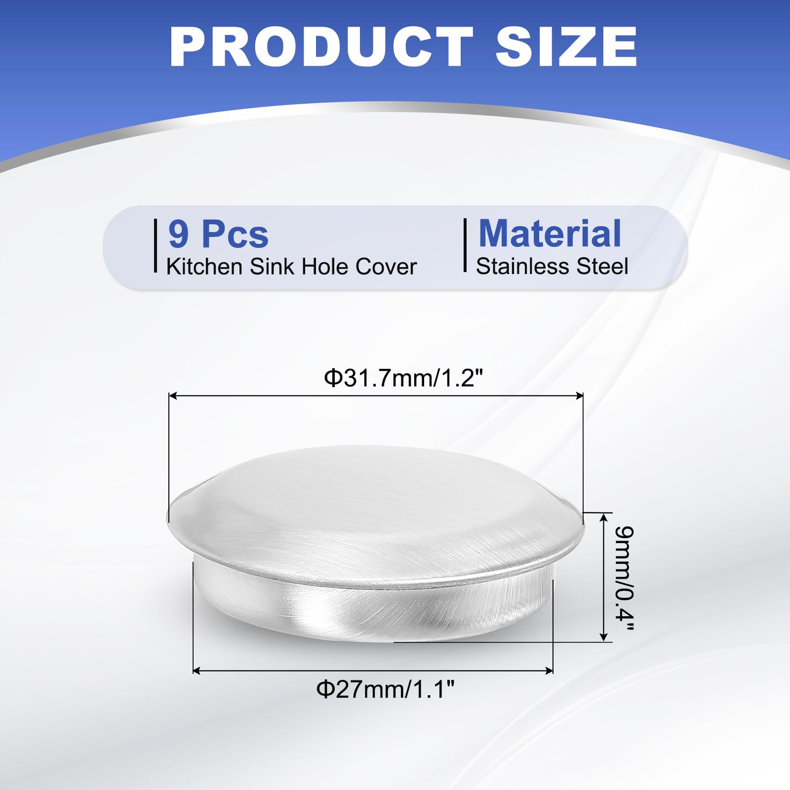 PATIKIL 1.1"/27mm Kitchen Sink Hole - Image 2