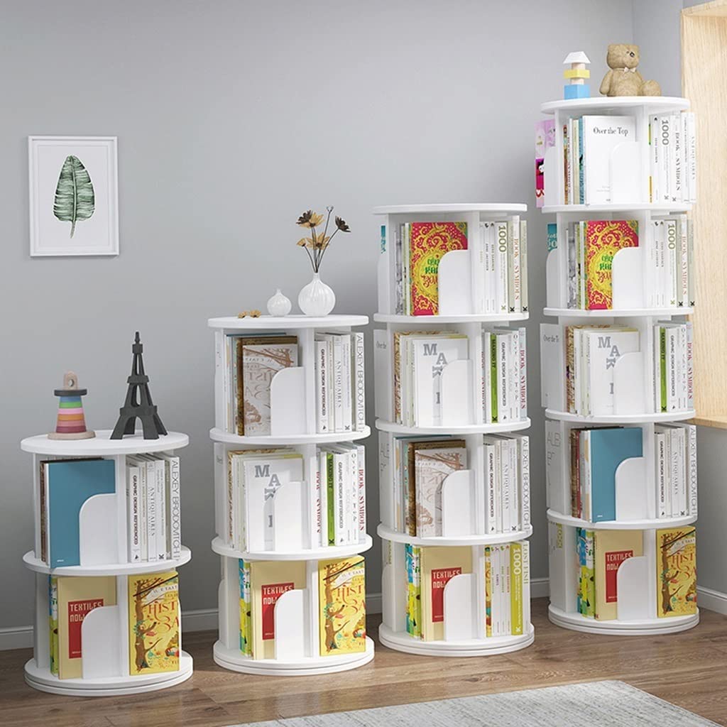 TkkMivcOC Drehbares Bücherregal, 2-Stufiges Standr Produktbild-Vorschau 8