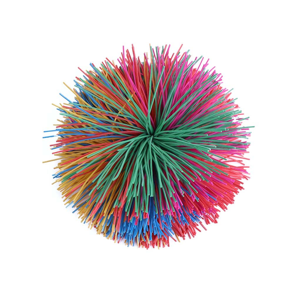 WEISHA Monkey Stringy Balls 1PC 6cm/9cm Rainbow Fidget Sensory Ball Colorful Elastic Toy Balls Kids Stretchy Ball Special Needs Funny Toy(9cm)