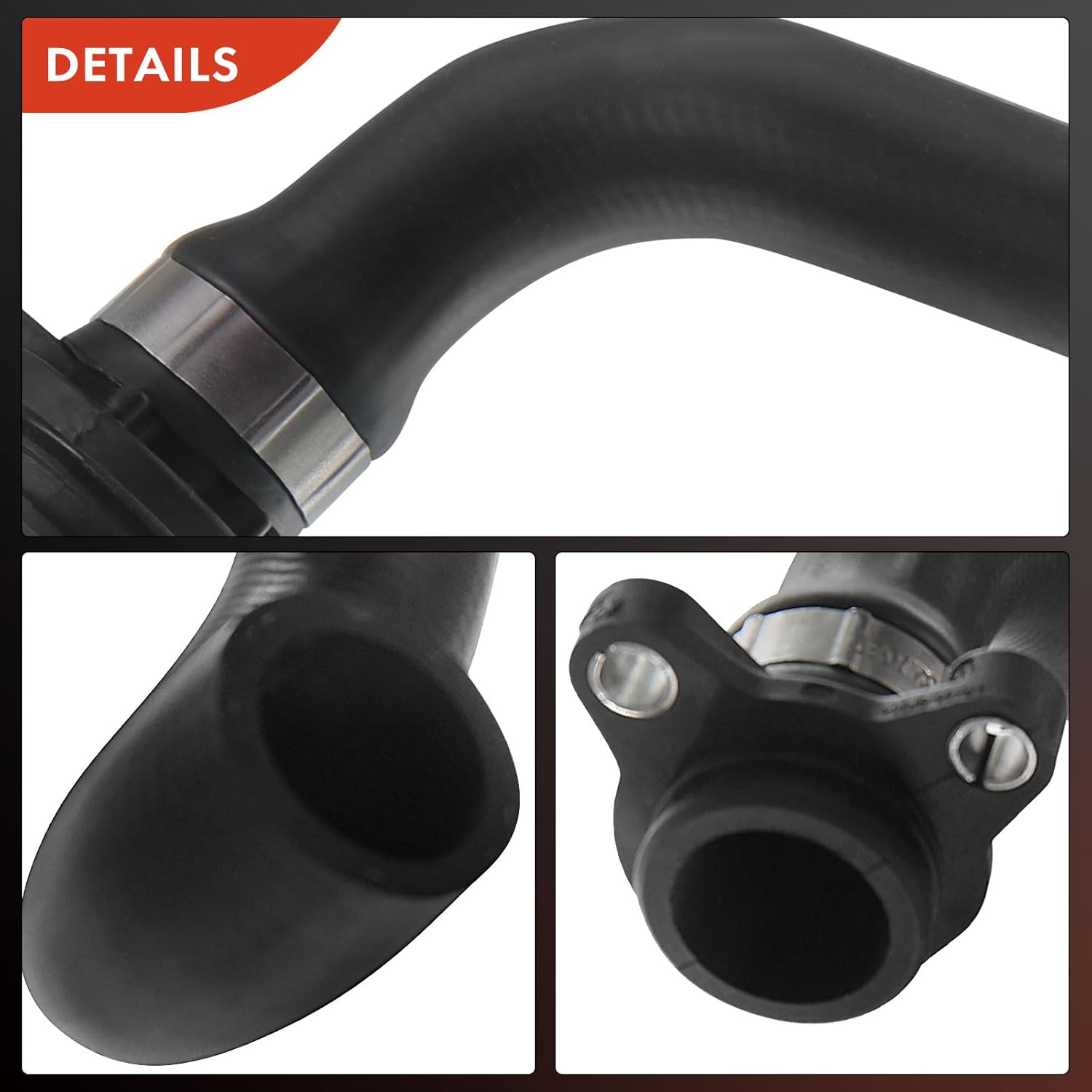A-Premium Upper Radiator Coolant Hose Compatible with 2006-2013 128i, 325i, 325xi, 328i, 328i xDrive, 328xi, 330i, 330xi, Z4, E82 E88 E90 E91 E92 E93, 2.0L 2.5L 3.0L Replace# 11537545890