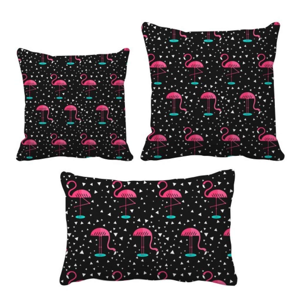 Coussin flamant rose noir ideal pour sublimer le sofa de votre accueil