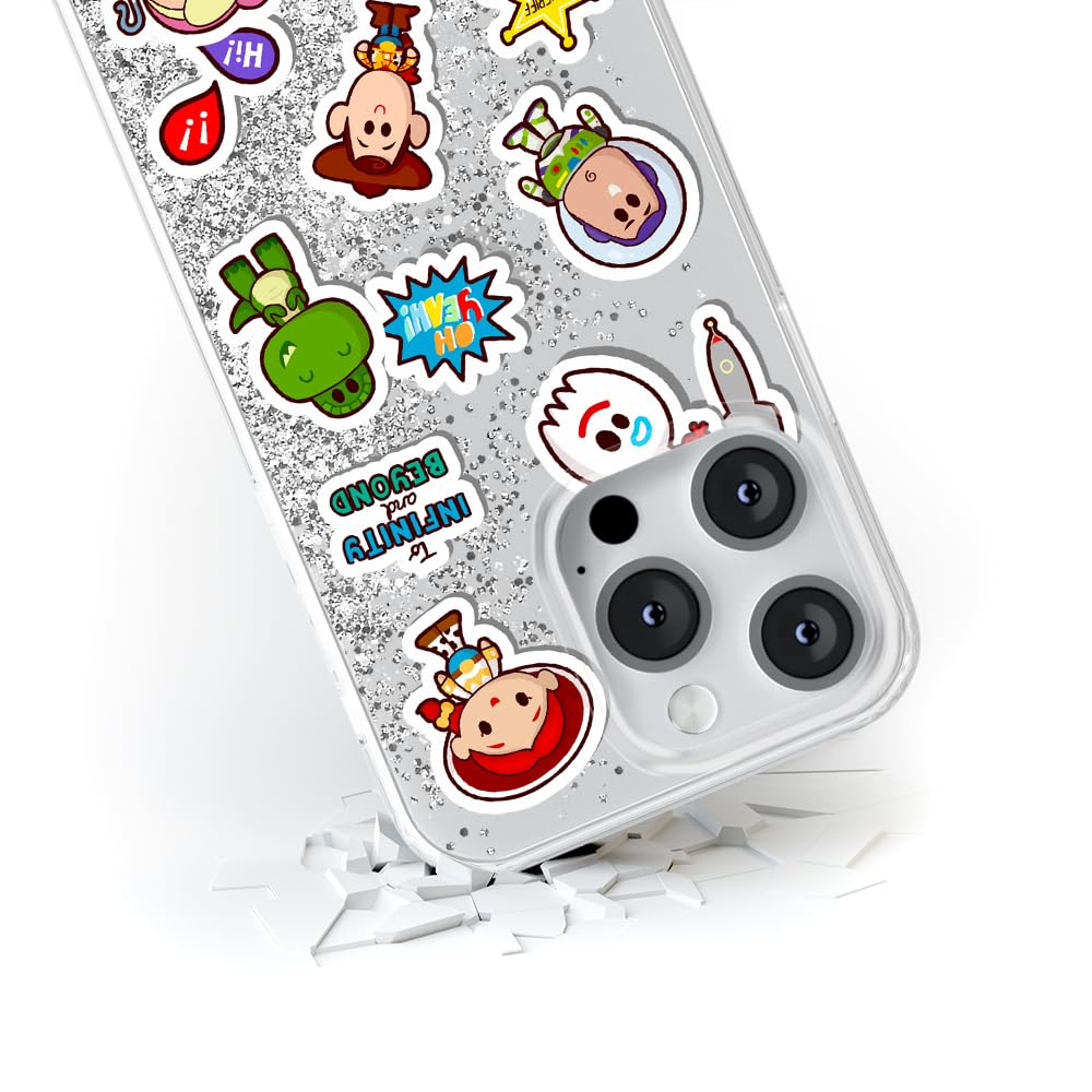 ERT GROUP Funda para teléfono móvil Apple iPhone 14 Pro Original y con Licencia Oficial de Disney con diseño Toy Story 015, con Efecto desbordante de Purpurina