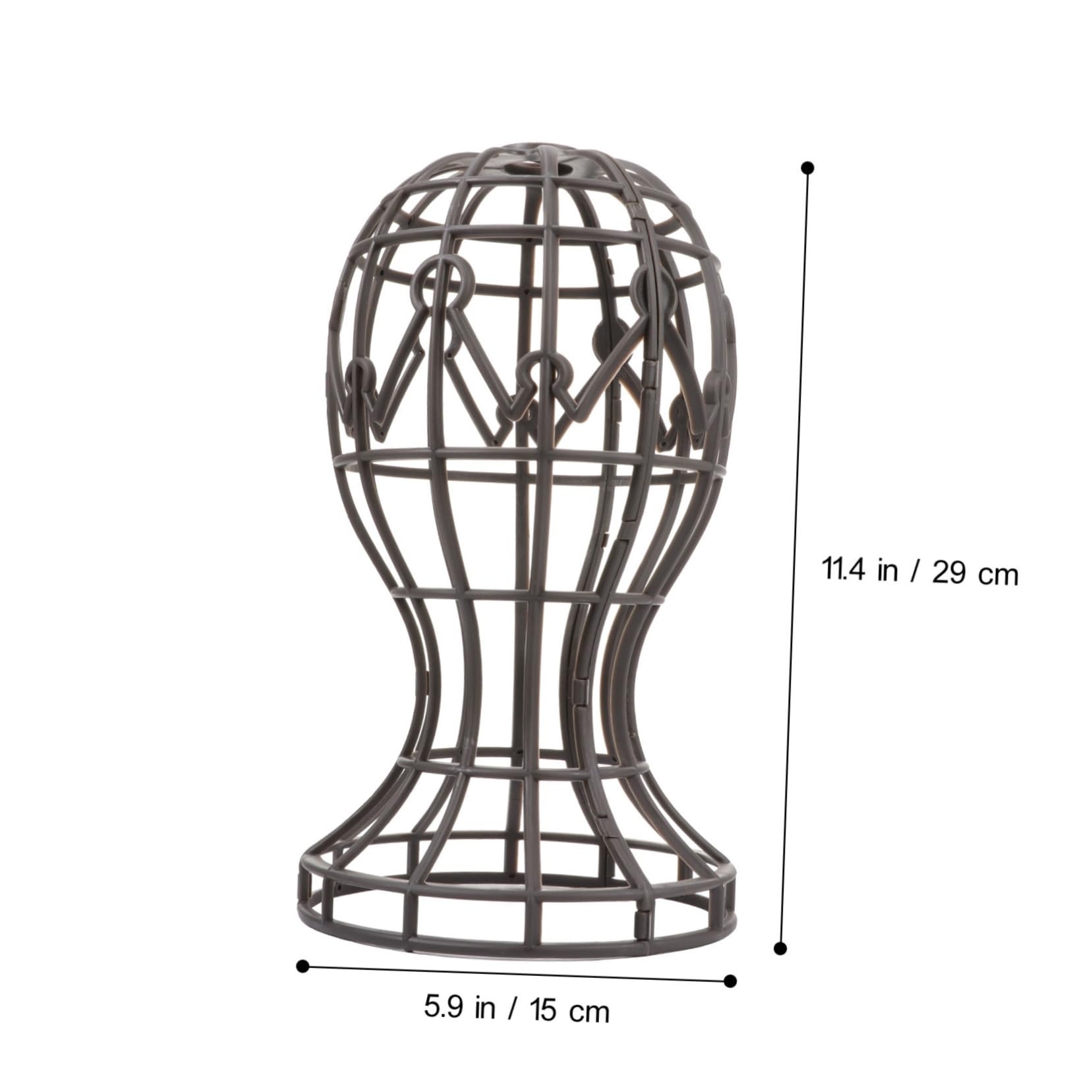 MUCKLILY 2Pcs Wig Head Stand Holder for Display and Styling Durable Mannequin for Home Salon Use for Wigs Hats and Headdresses