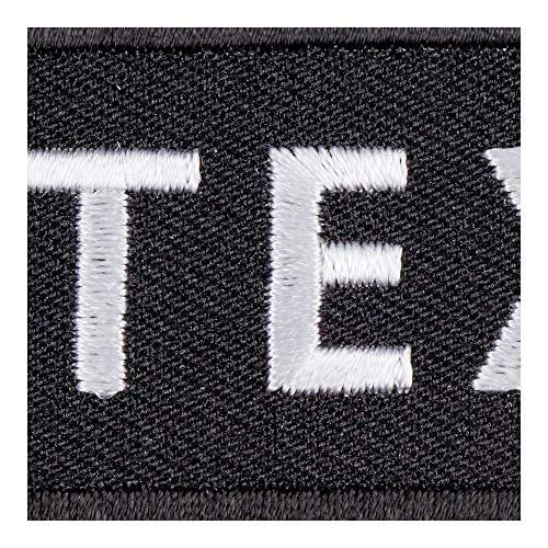 Patchstop State Of Texas Iron On Patches For Clothing | Sew On Motorcycle Patch For Jackets Backpacks Luggage Suitcase | Black And White 3.25X1.25In Embroidered United States Diy Applique #TOP2
