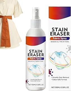 洗濯用シミ取りスプレー | 120ml スポット洗浄スプレー,布地用汗シミクリーナー,シャワー 旅行 浴室 地毯 ソファ ベビー服 シャツ セーター ビブ用