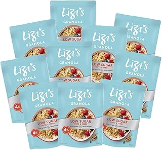 Lizi's 10x Granola - Low Sugar | Perfektes Müsli für alle Zuckerbewussten | 10x 500 g