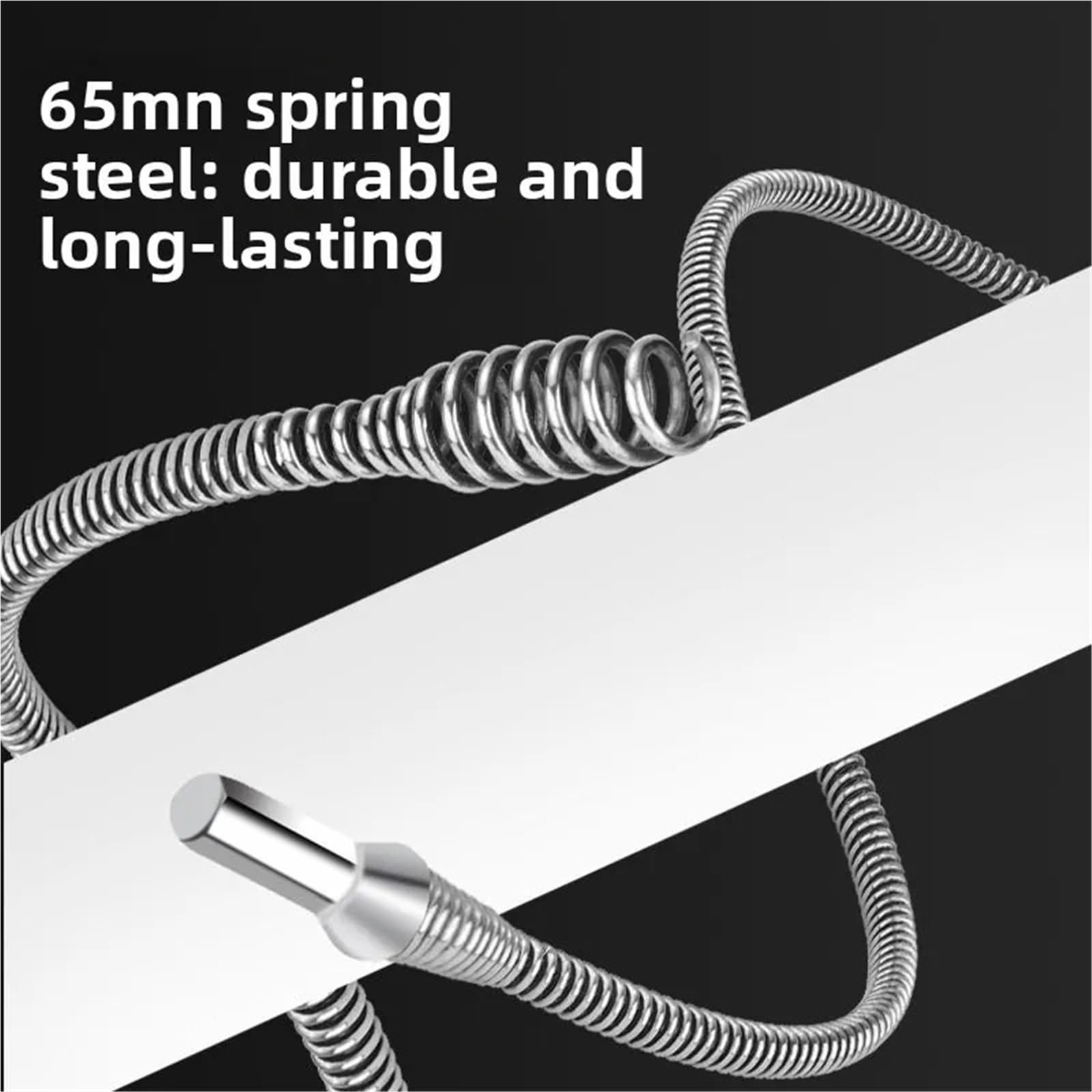 Molla for Tubo Di Scarico, Diametro 10 Mm | Strumento di pulizia antiruggine for la rimozione di condutture del lavandino del lavandino intasato(3.5-meter pipe)