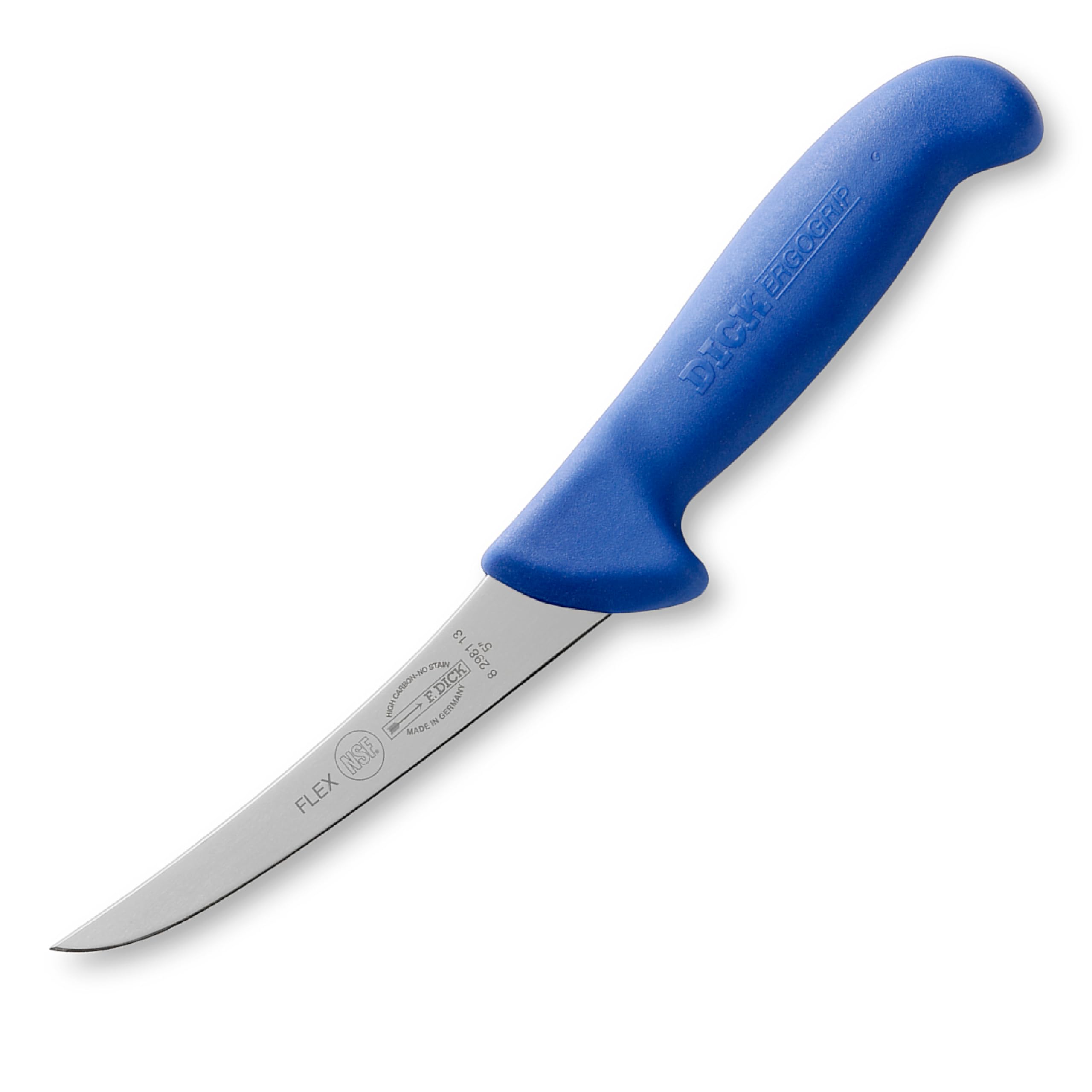 Ausbeinmesser ErgoGrip von F. Dick – 13 cm Klinge, X55CrMo14, blau