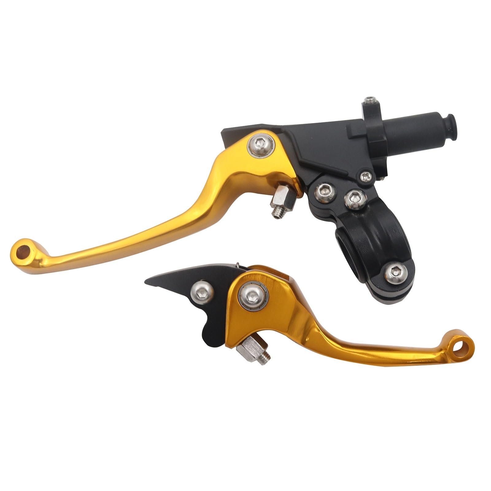 Byskjz Yellow Motorcycle Brake Clutch For Kawasaki For Xr50 For Pit Motorcycle Cnc Clutch Asv Folding Brake Clutch Lever Set Dirt Bike Atv Quad Motocross(Yellow)