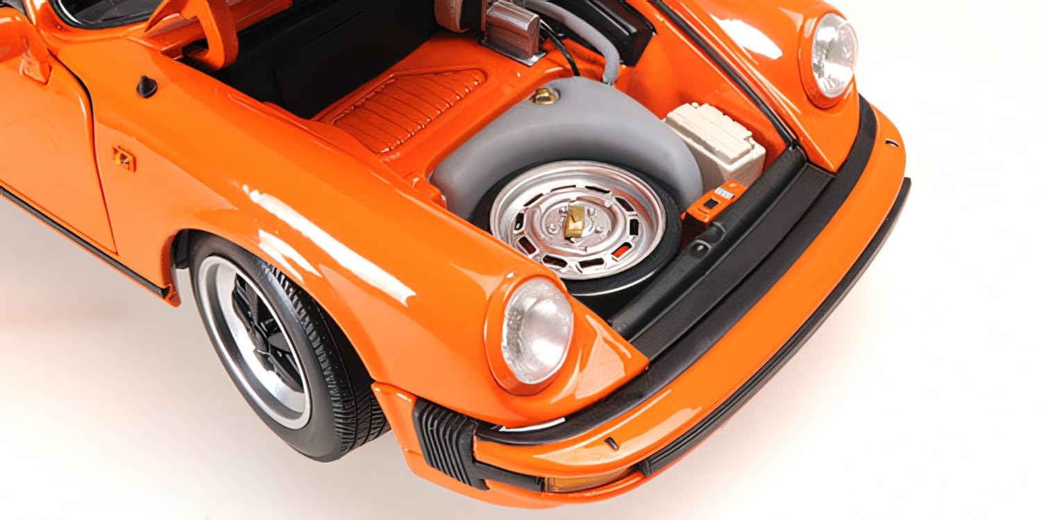 Minichamps 100063064 - Porsch. 911 Carrer. 3.2 Targa Orange with Openings 1983 - maßstab 1/18 - Modellauto