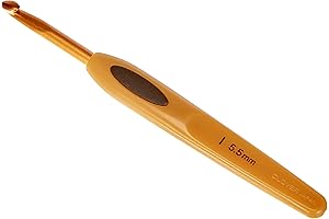 Clover Soft Touch Crochet Hook: Precise and Comfortable 5.5mm Hook