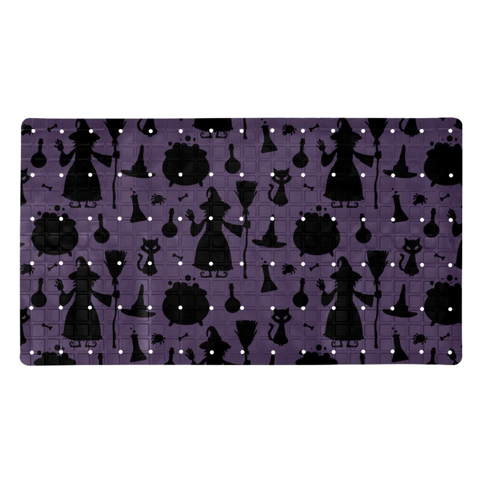 Alfombrilla de baño de bruja de Halloween antideslizante 71x40
