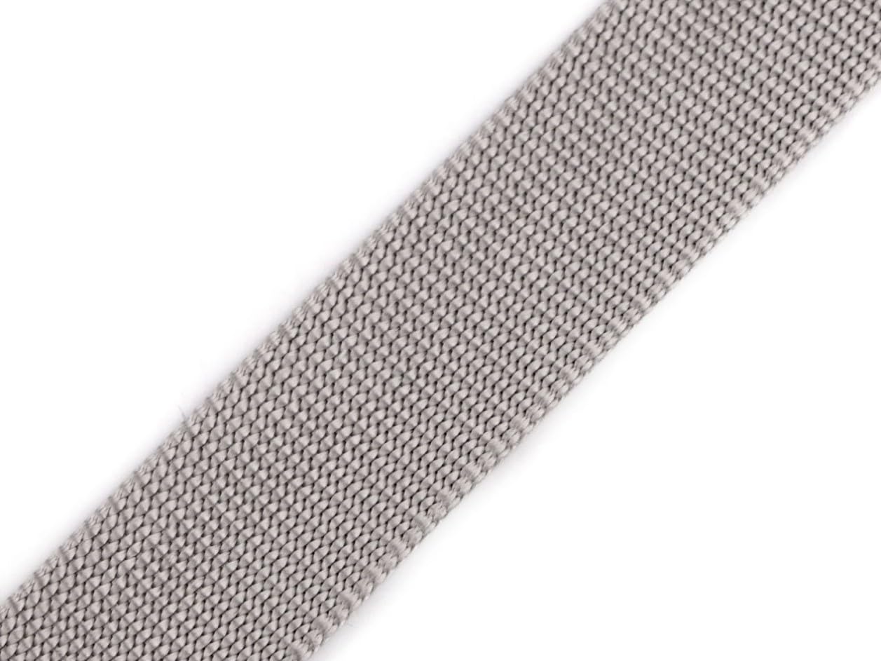 cyclingcolors 38mm Wide Polypropylene Webbing Strap 5m Rope for Backpacks, Furniture, Chairs, Haberdashery, Clothing, Light Grey