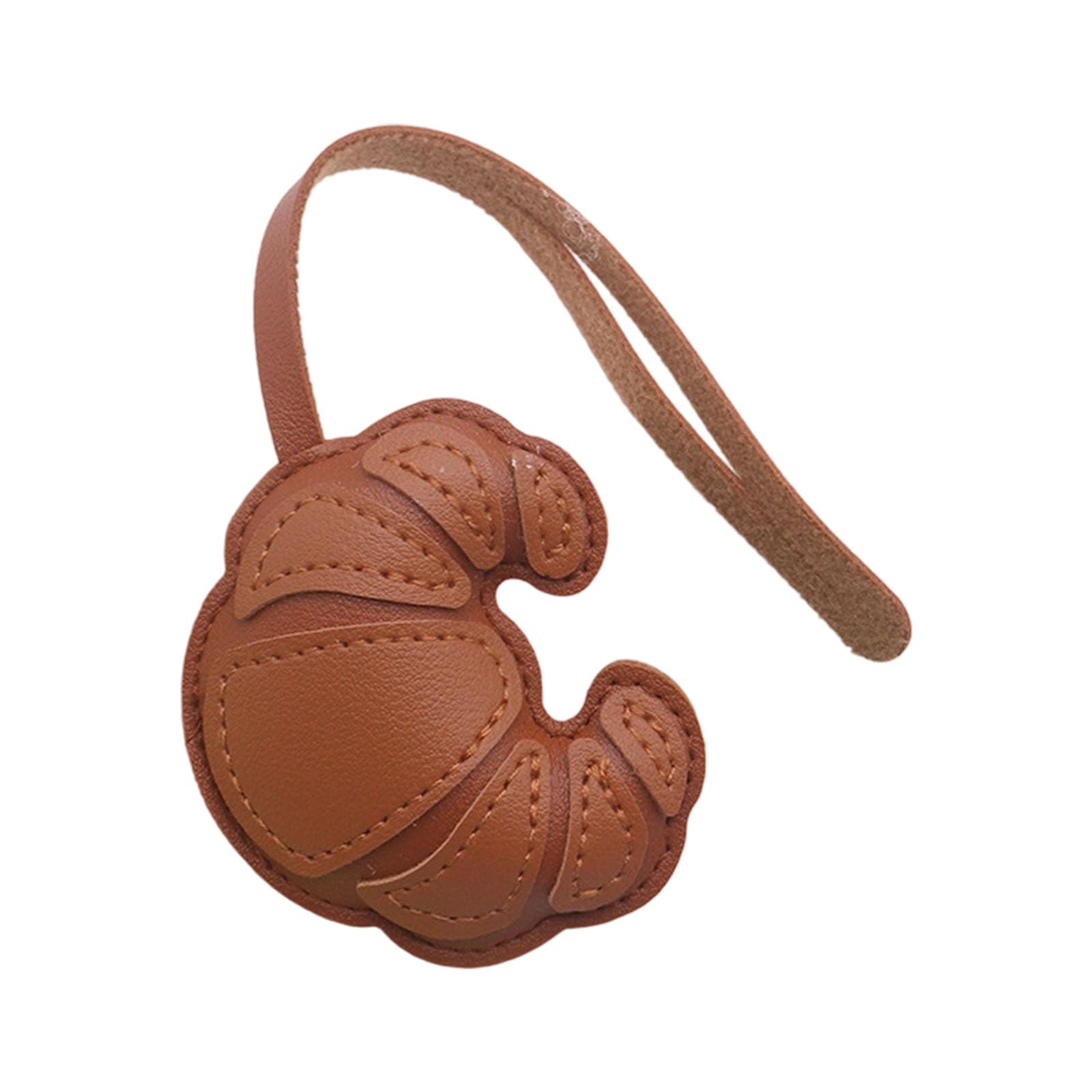 Maxtonser Handmade Layered Keychain PU Leather Bag Charm Hanging Decoration Ornament For Bags Belts or Keyrings