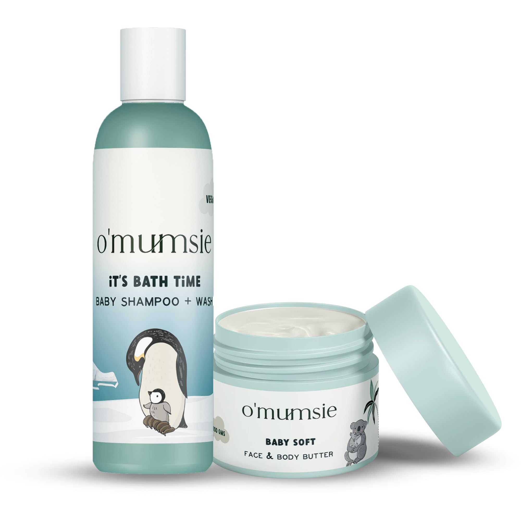 O'mumsie-Tiny Explorers Travel Kit for babies | Face & Body Butter (50 gm), Baby Wash + Shampoo (50 ml) | Perfect For Babies & Kids For Travel | Saver pack-image-42