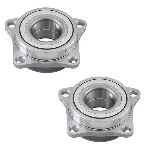 Miniatura 22 de Detroit Axle - 2 bujes de rodamiento de rueda delantera de repuesto para Nissan Altima 2007 2008 2009 2010 2011 2012 [2.5L 5 lengüetas con ABS]