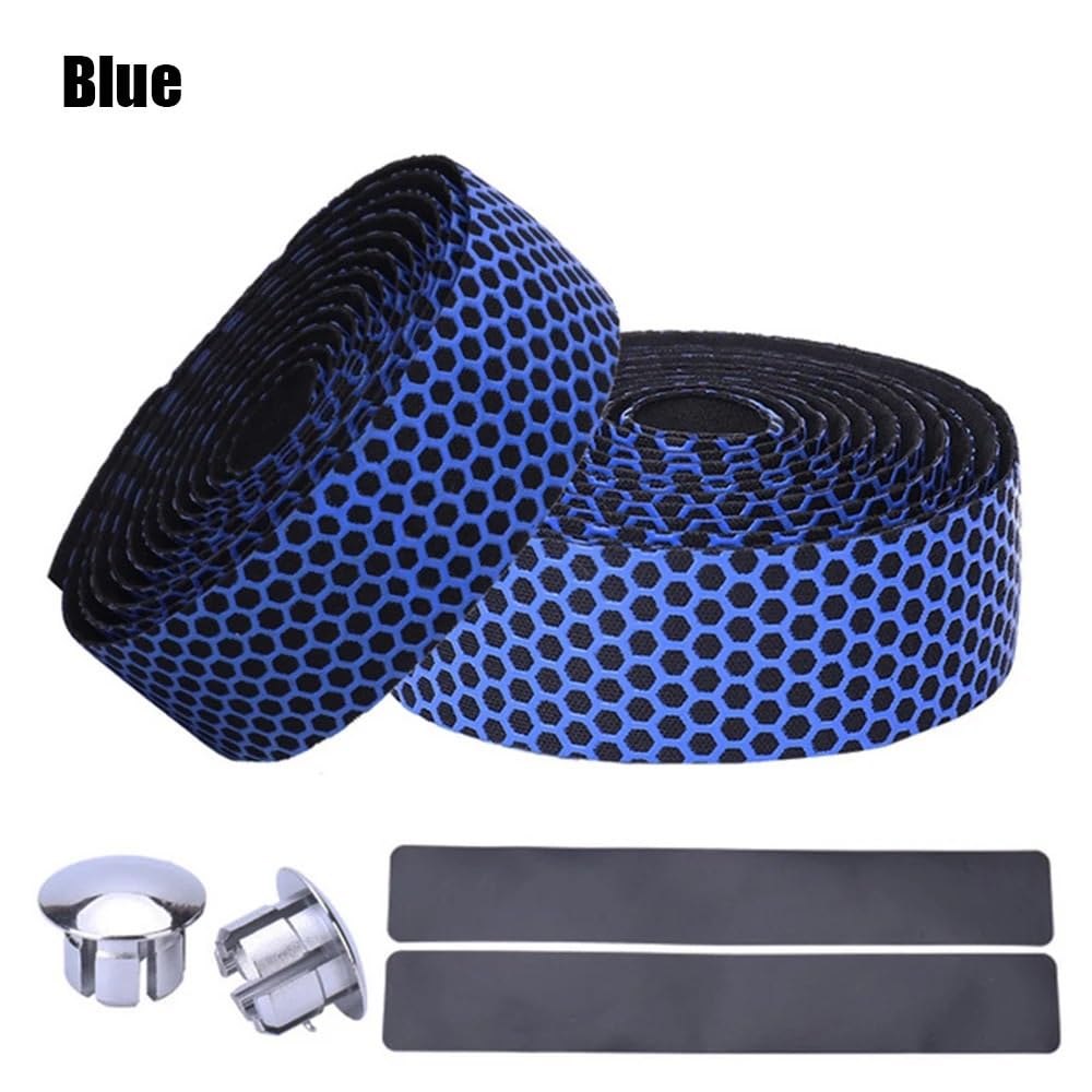 2PCS Anti-Slip Bike Lenker Band Stoßdämpfung Straße Fahrrad Anti-Vibration Wrap Radfahren Griff Gürtel(2)