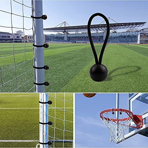 Nodg 24 Pieces Ball Bungee 4,6,9 Inch Black Bungee Balls Heavy Duty Tarp Ball Bungee Cords Elastic String 4Mm Thickness Tarp & Canopy Shock Cords For Camping, Tents, Cargo, Holding Wire #TOP4