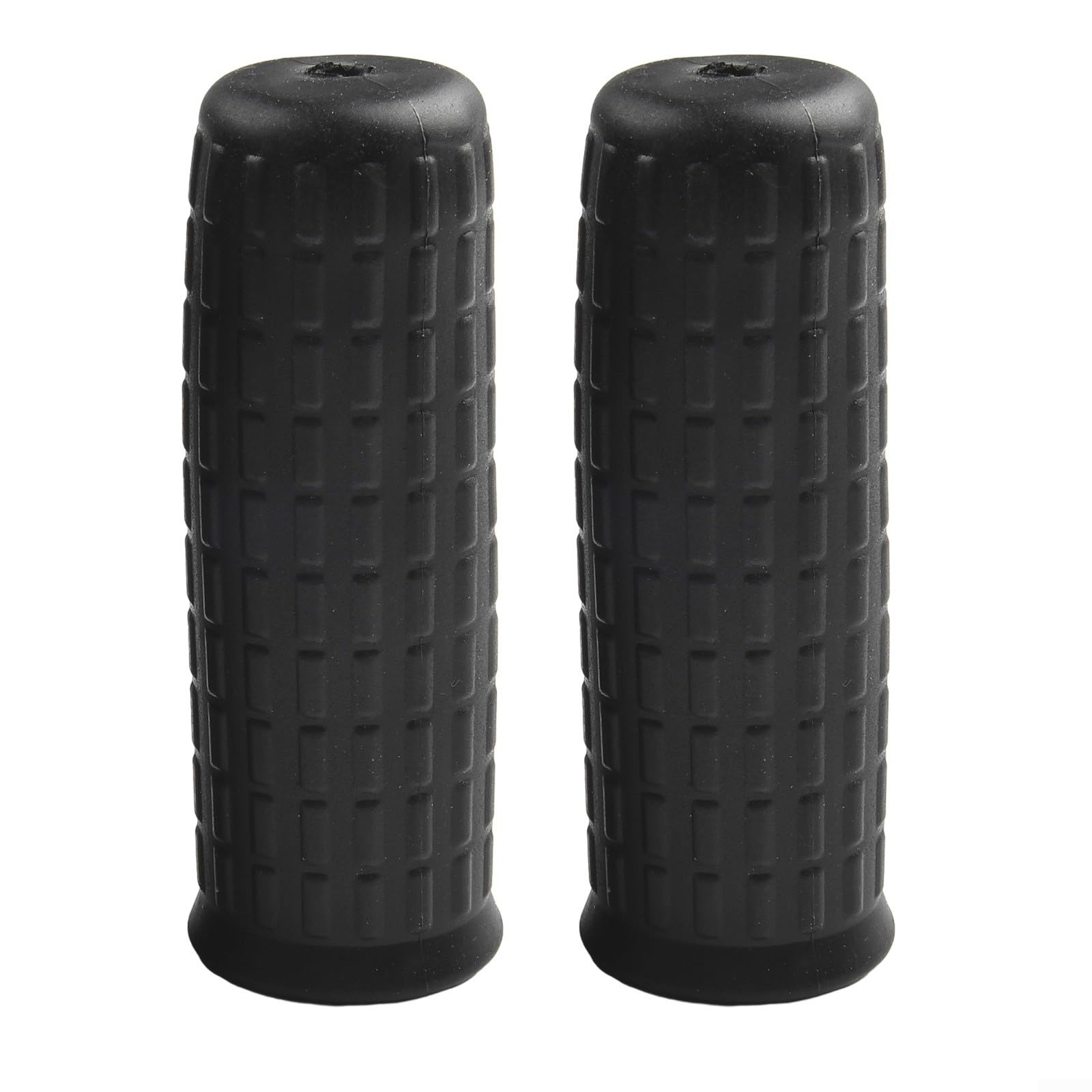 2Pcs Wheelbarrow Rubber Handles, Round Tubes Black Replacement Handles, Soft Rubber Replacement Handlebar Grips for Wheelbarrow(122 x 32mm)