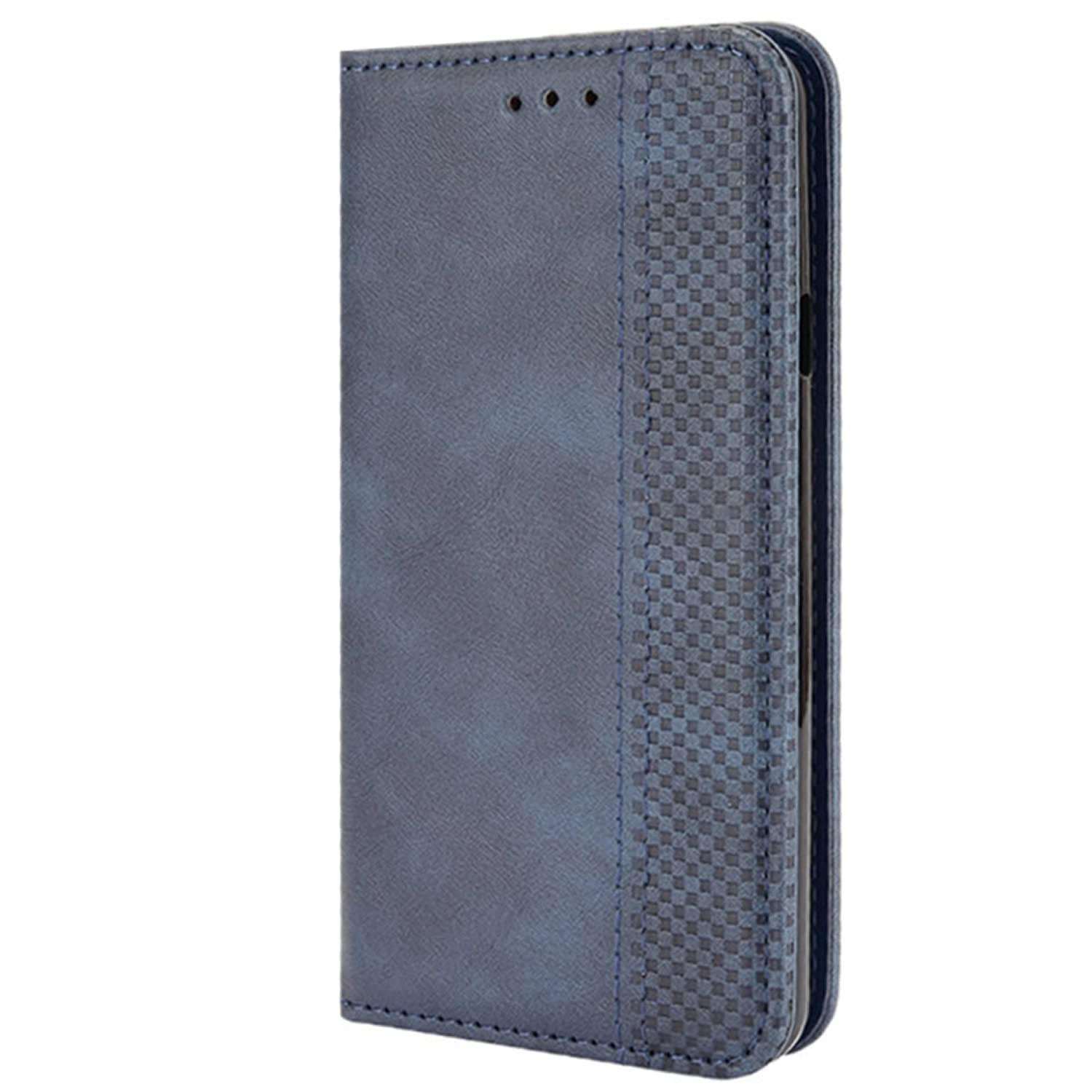 DESSEN Cover per LG Q7/Q7+/Q7 Plus/Q7a, Wallet Style PU Leather Shell, Custodia a Libro Flip Smart Magnetica con Appoggio e Porta Carte di Credito. Marrone