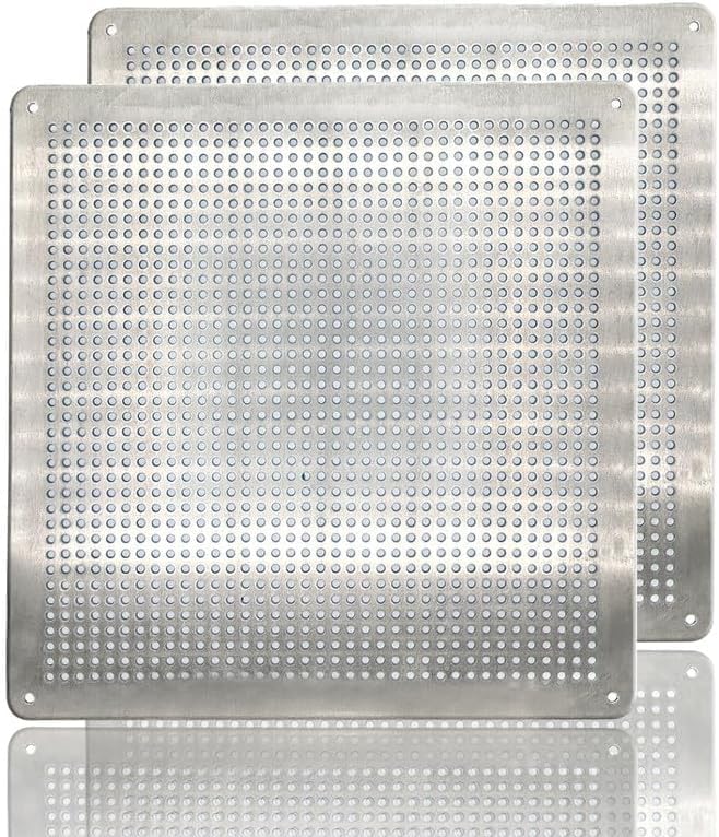 Pest Control Worldwide Air Brick Cover for Proofing-Rat Prevention Air Vent Cover Aluminium Alloy Cover to Stop Rodents & pests Entering Property-for Internal or External use (Pack of 2